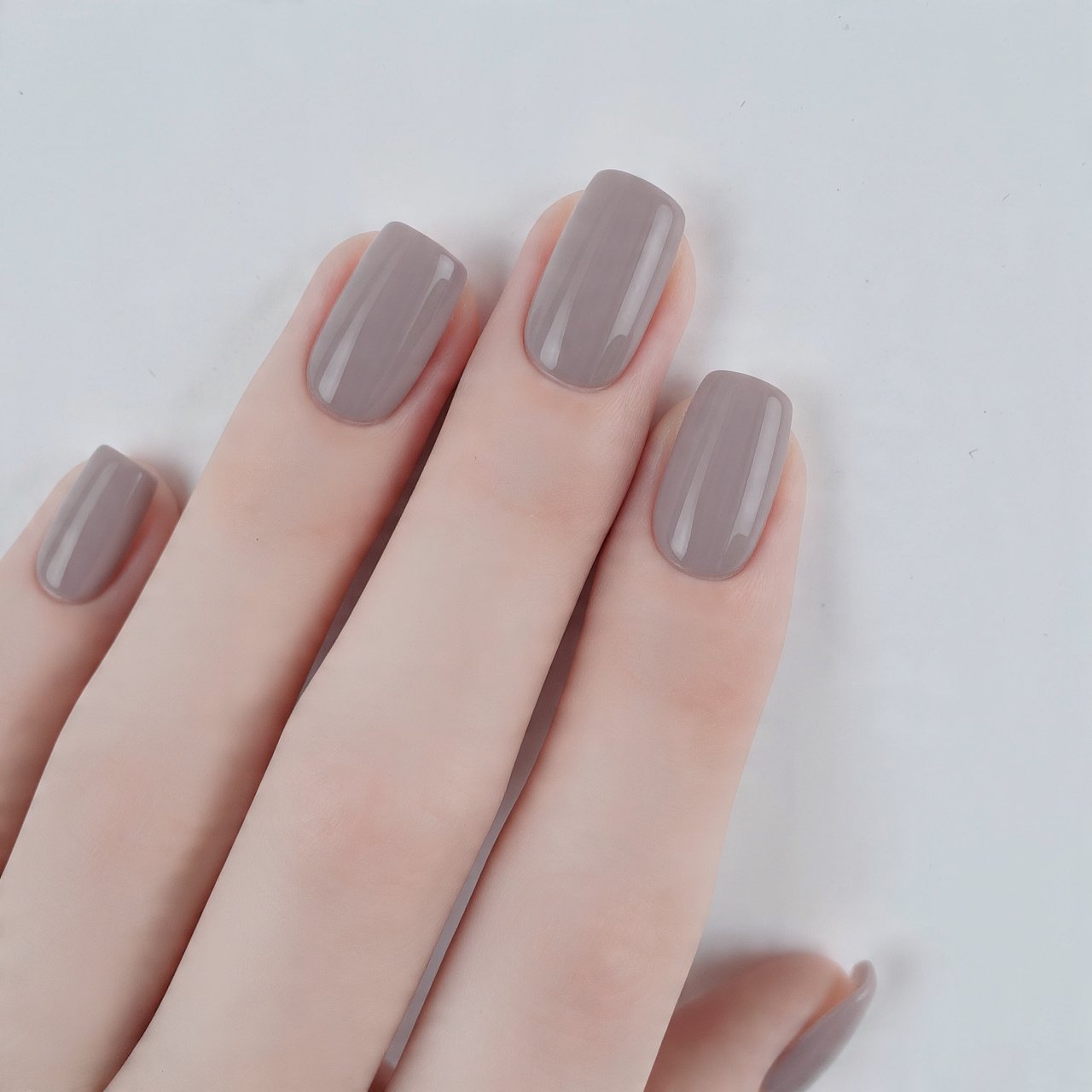 soft grey greige minimal nails gorgeous looks nail