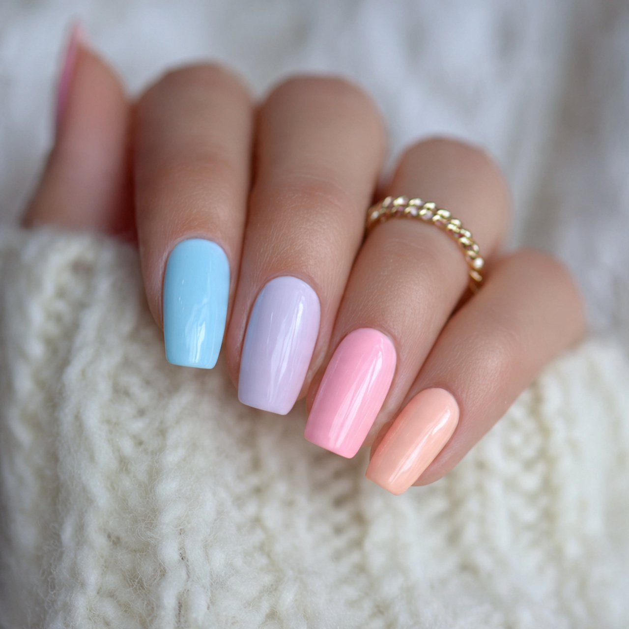 soft pastel florida mix nails