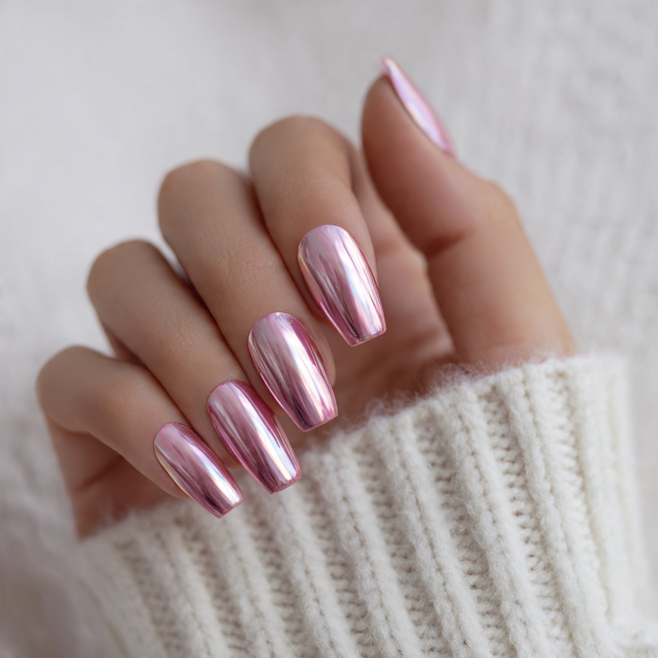 Nails Ideas: That Look Trendy, Wearable, and Salon-Worthy 3 soft pink chrome nails nature look nails