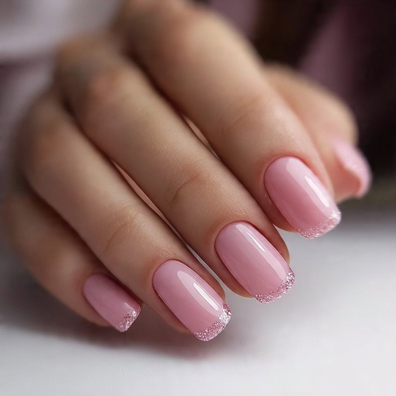 soft pink gloss toe nail designs elegant nails