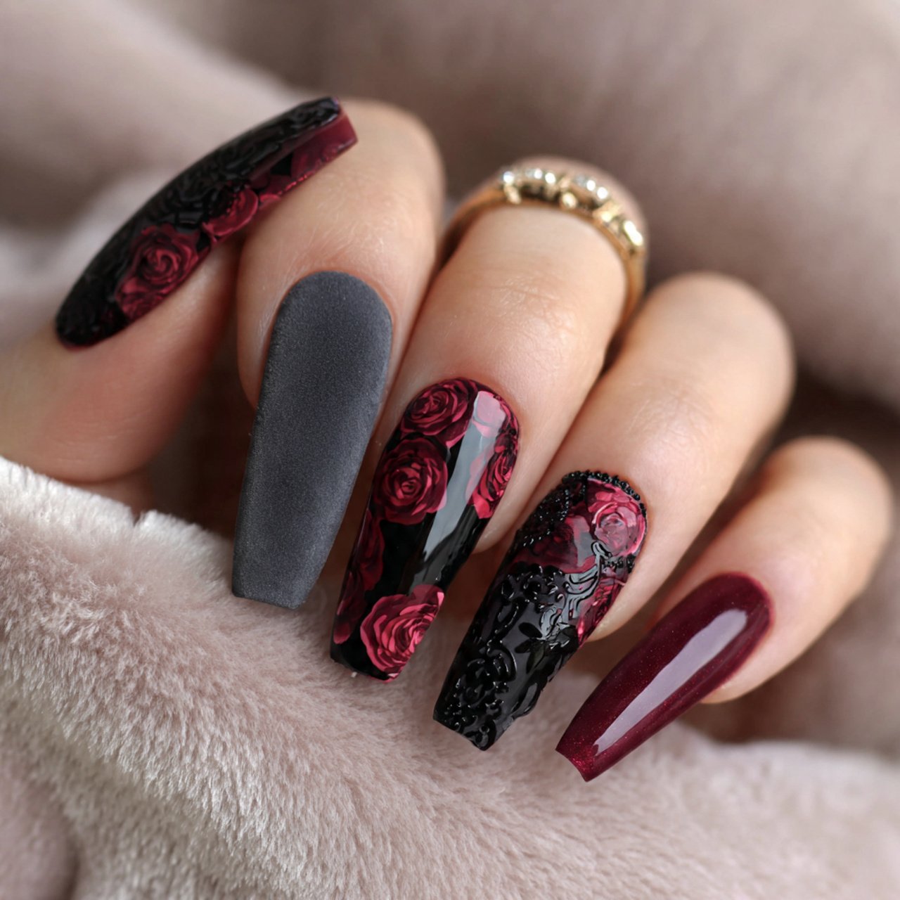 soft velvet coffin nails attractive nails