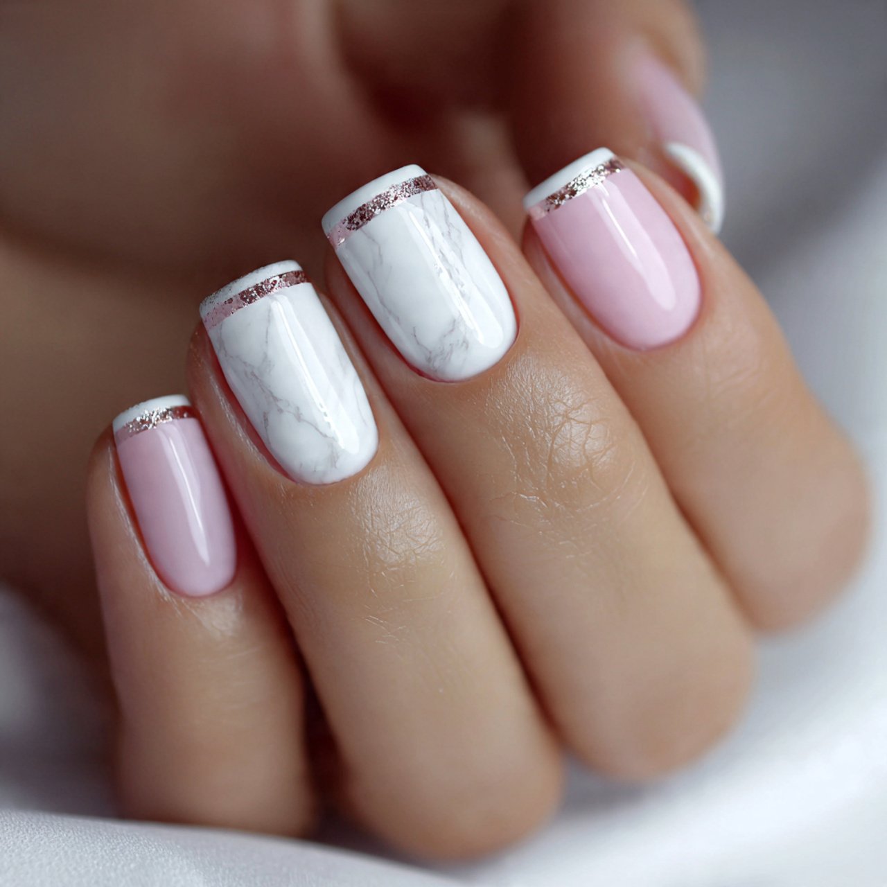 soft white short nail designs attractive nails
