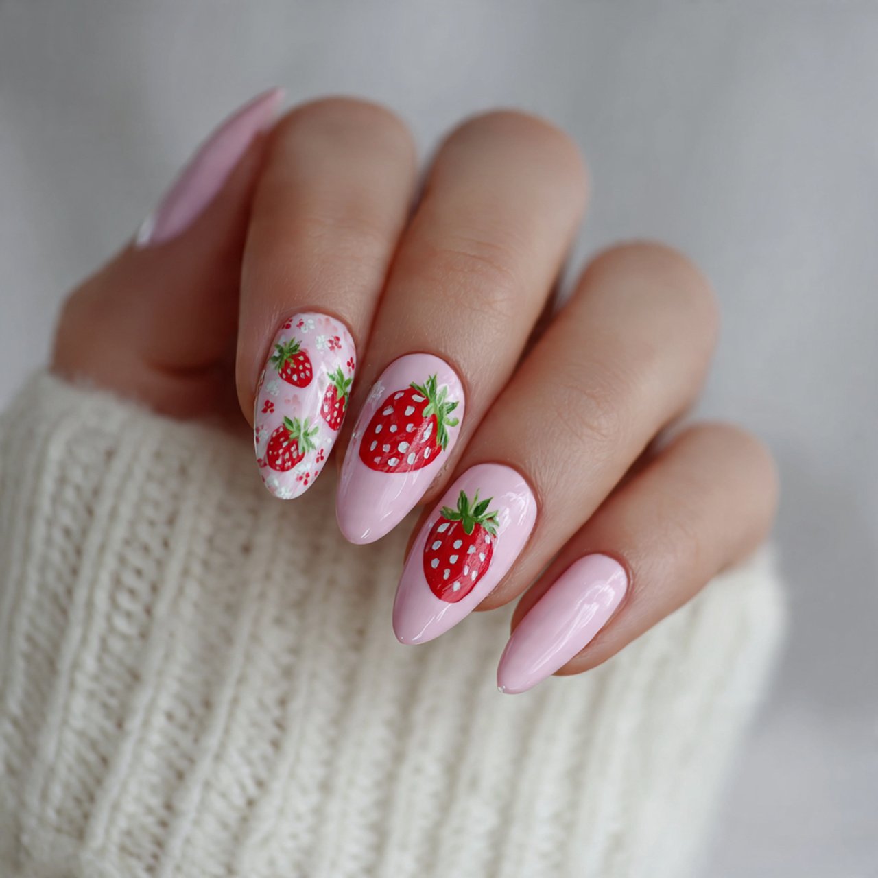 strawberry milk nails attractive nails