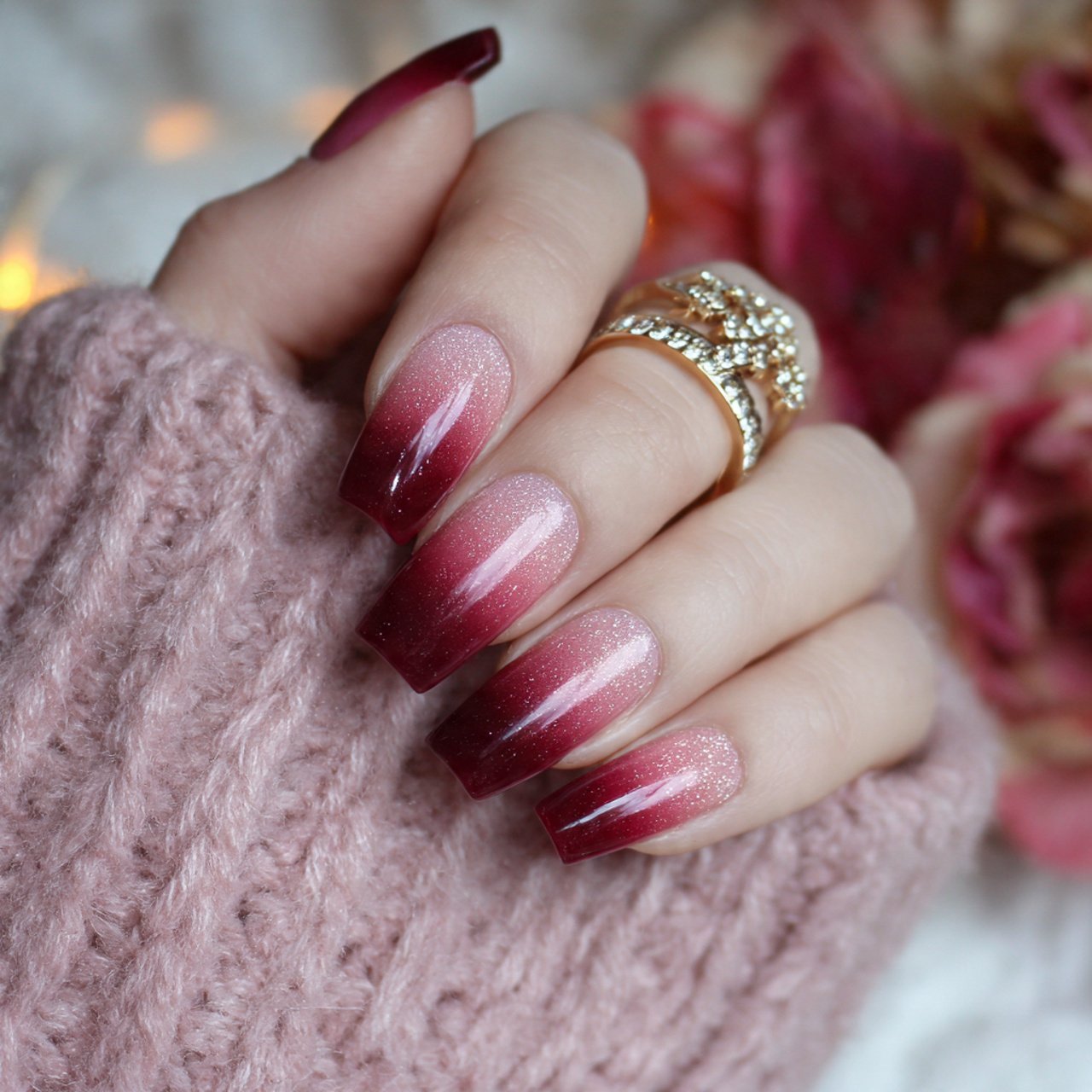 strawberry mocha ombre nails stunning nails