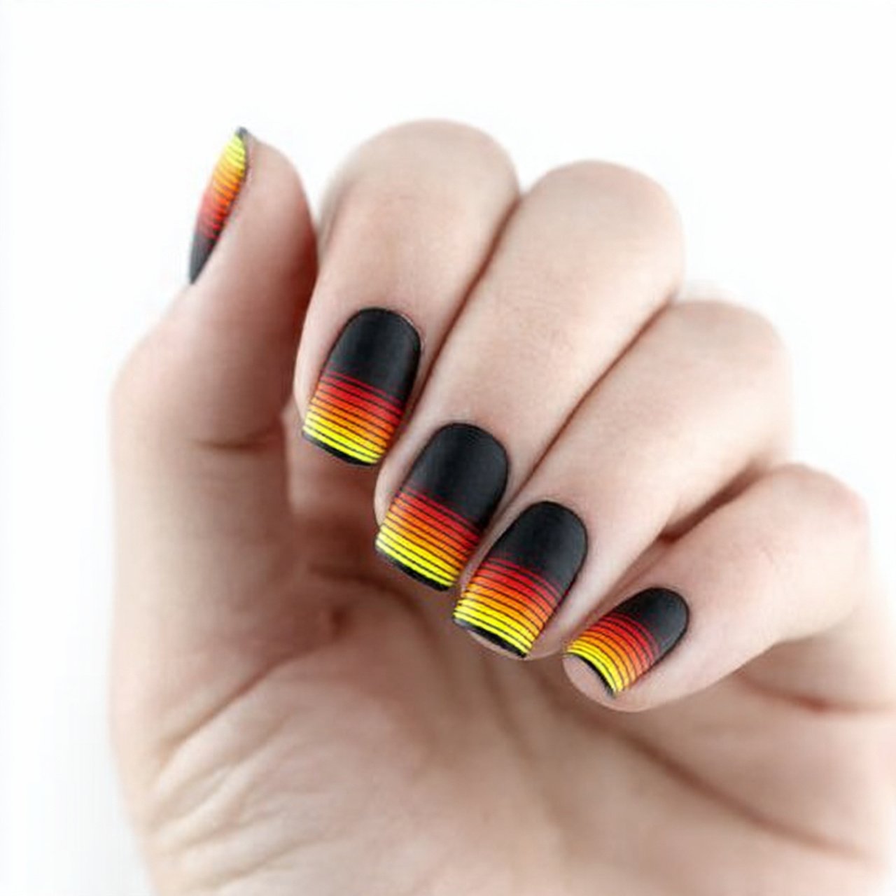 sunset aura nails attractive nails