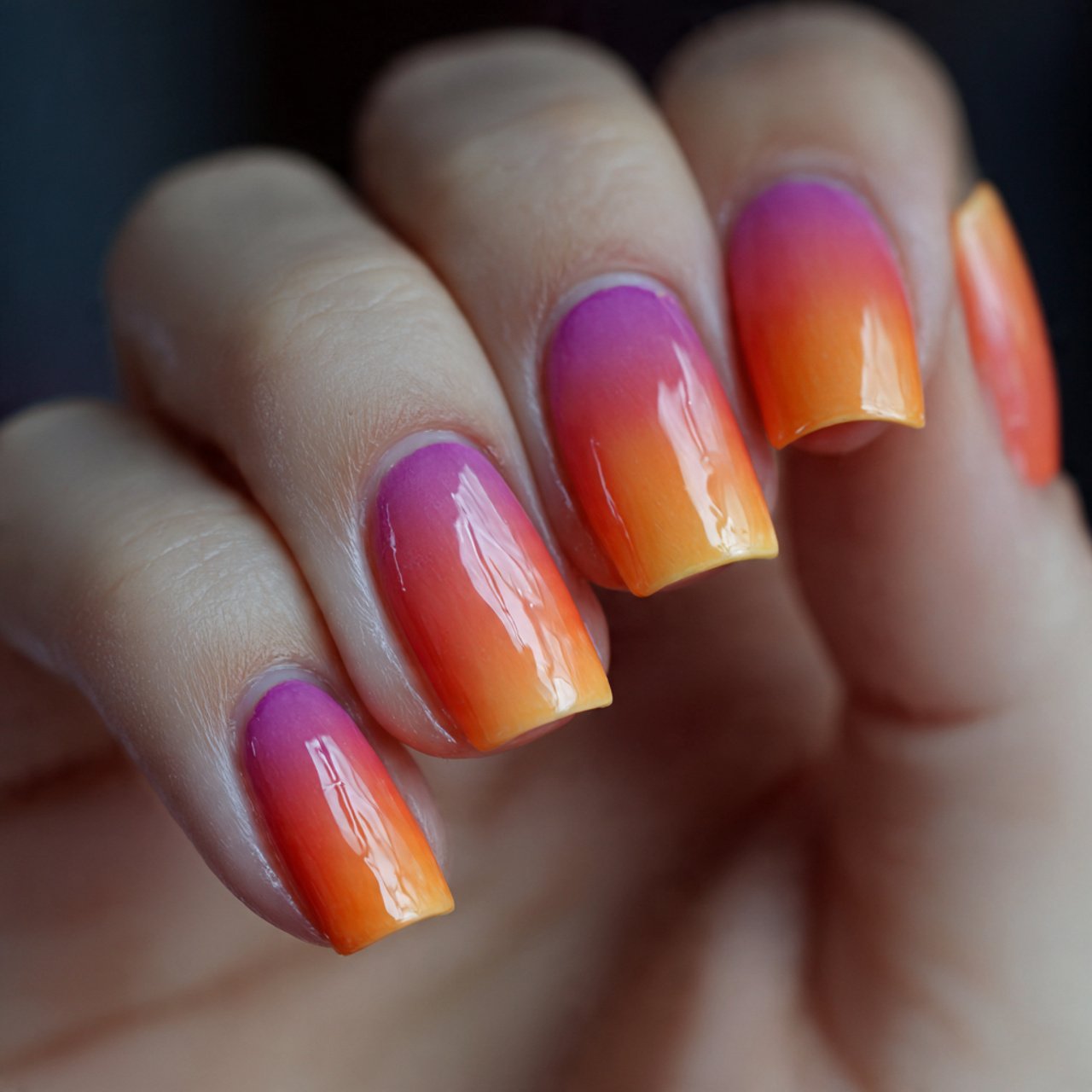 sunset gradient nails beautiful nails