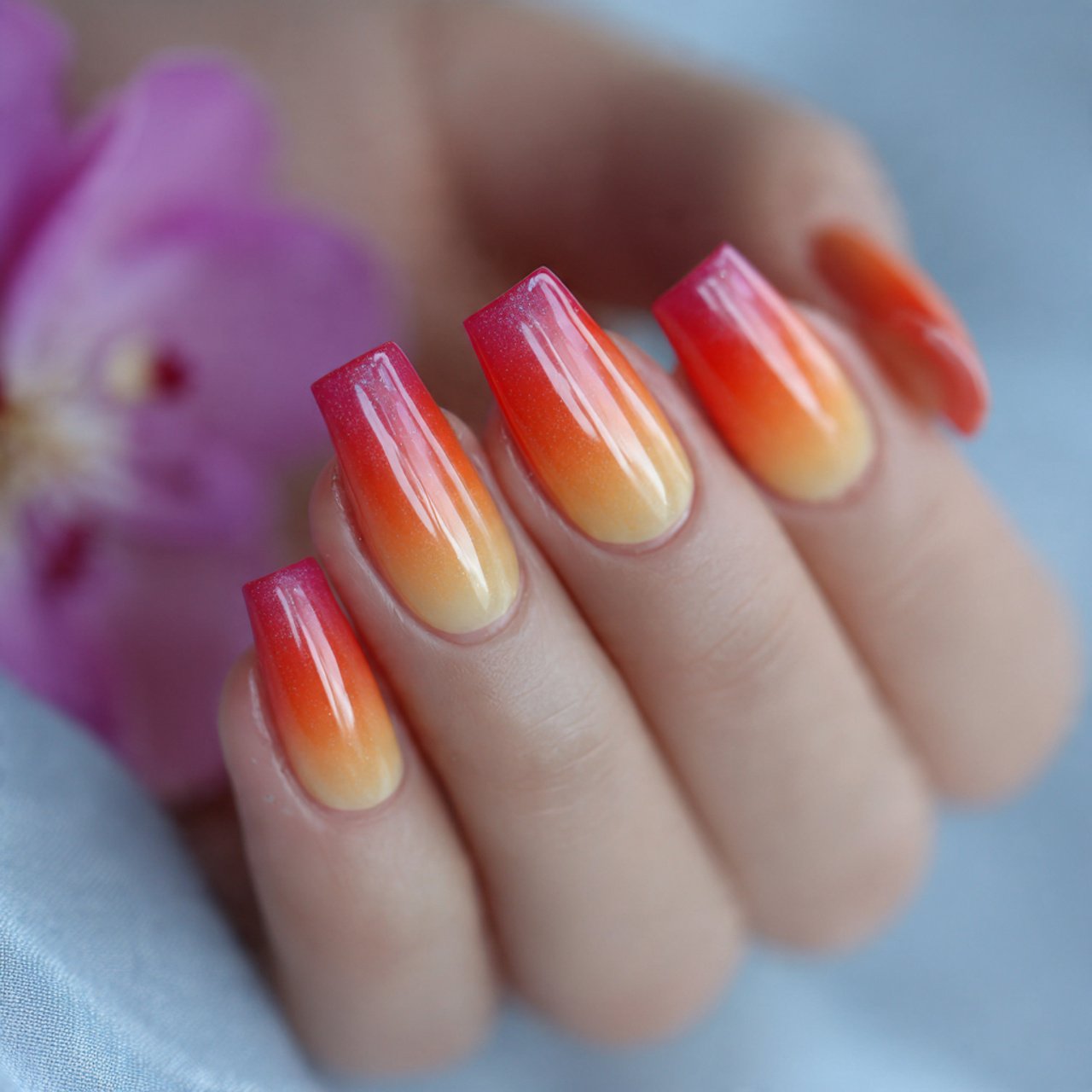 Nail Ideas Summer: Clients Actually Love 8 sunset ombre nails flawless nails