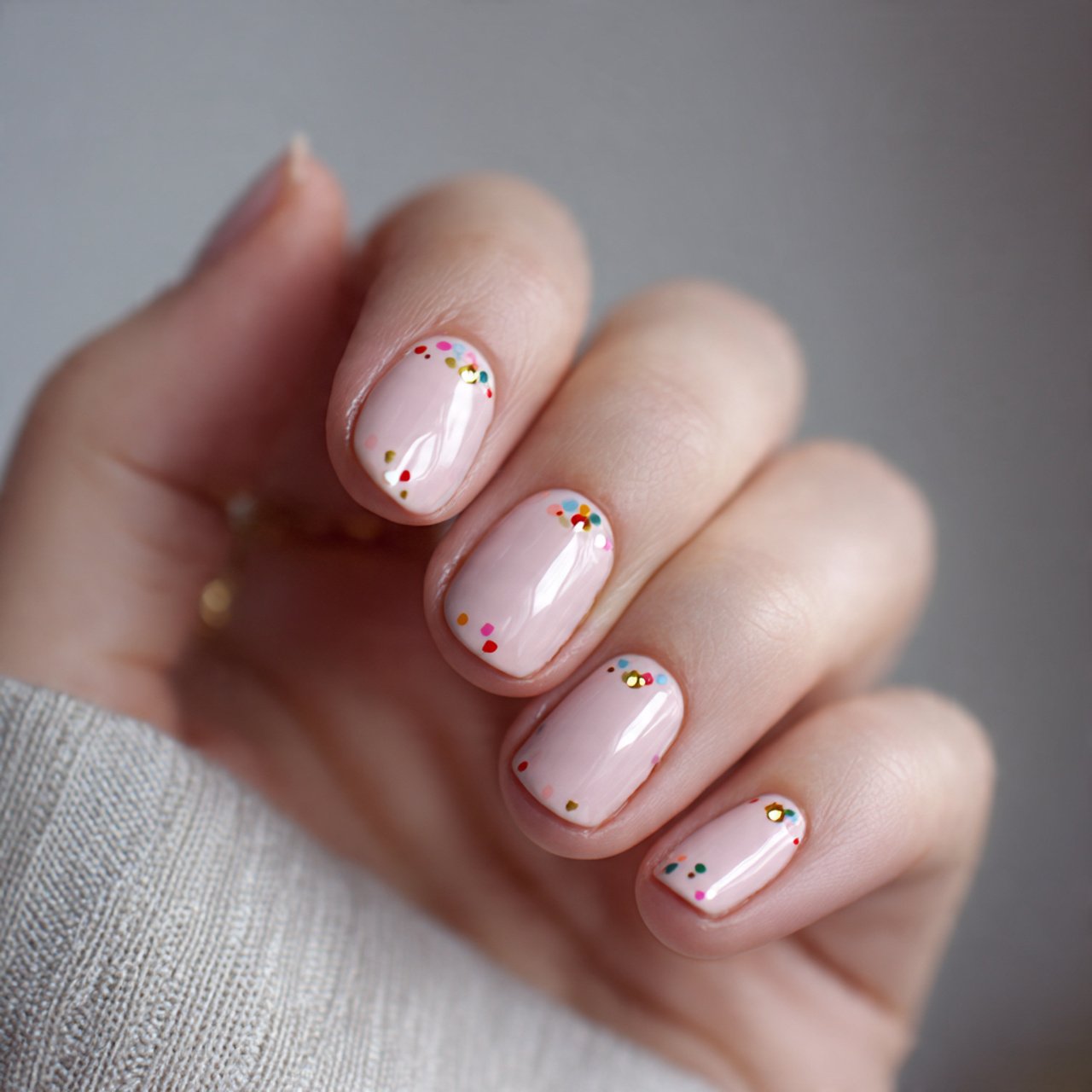 tiny dot accent nails flawless nails
