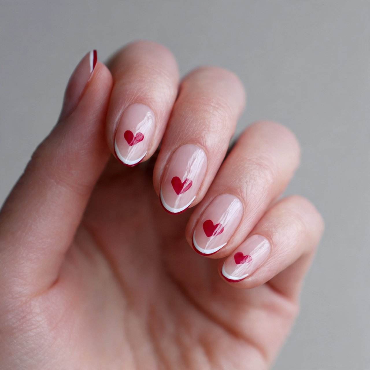 tiny heart accent tiny nails
