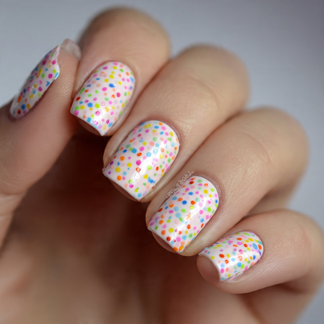 tiny polka dot nails stunning nails