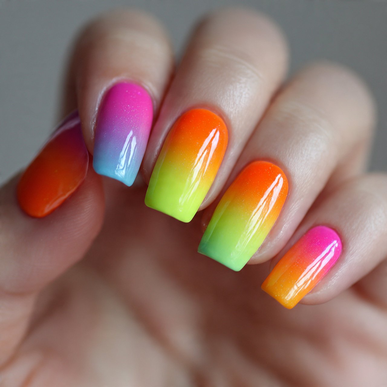 Nail Ideas Summer: Clients Actually Love 12 tropical color block nails hottest look nails