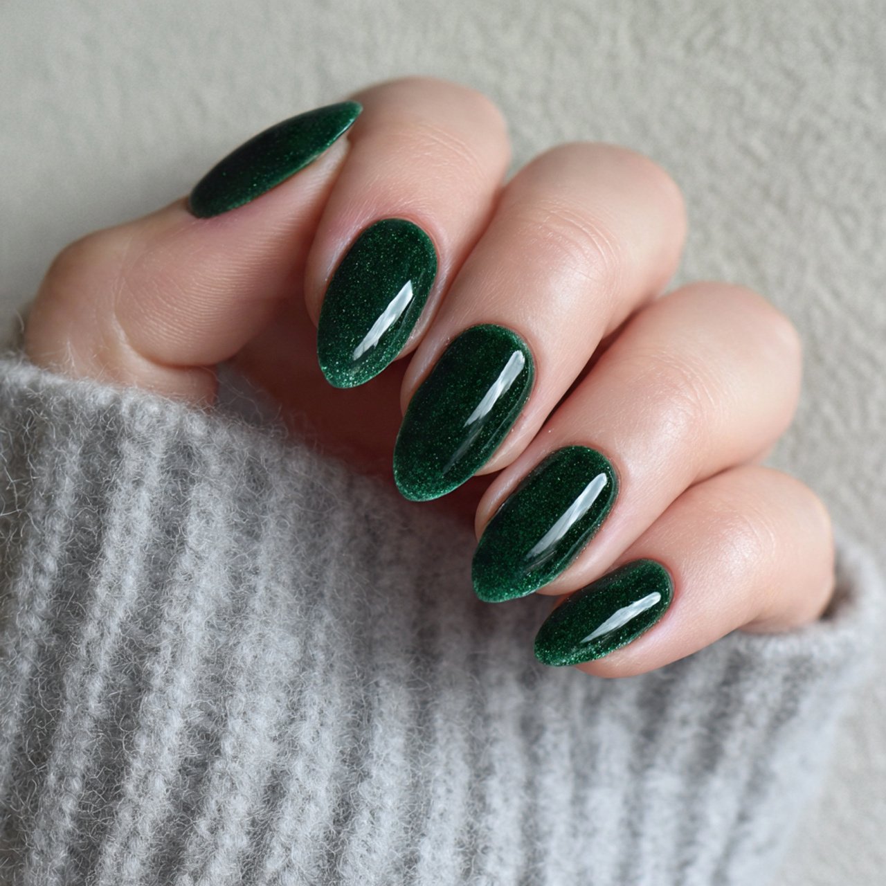 velvet emerald nails