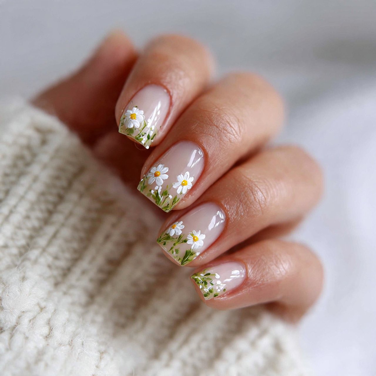 white floral detail nails cool looks nails