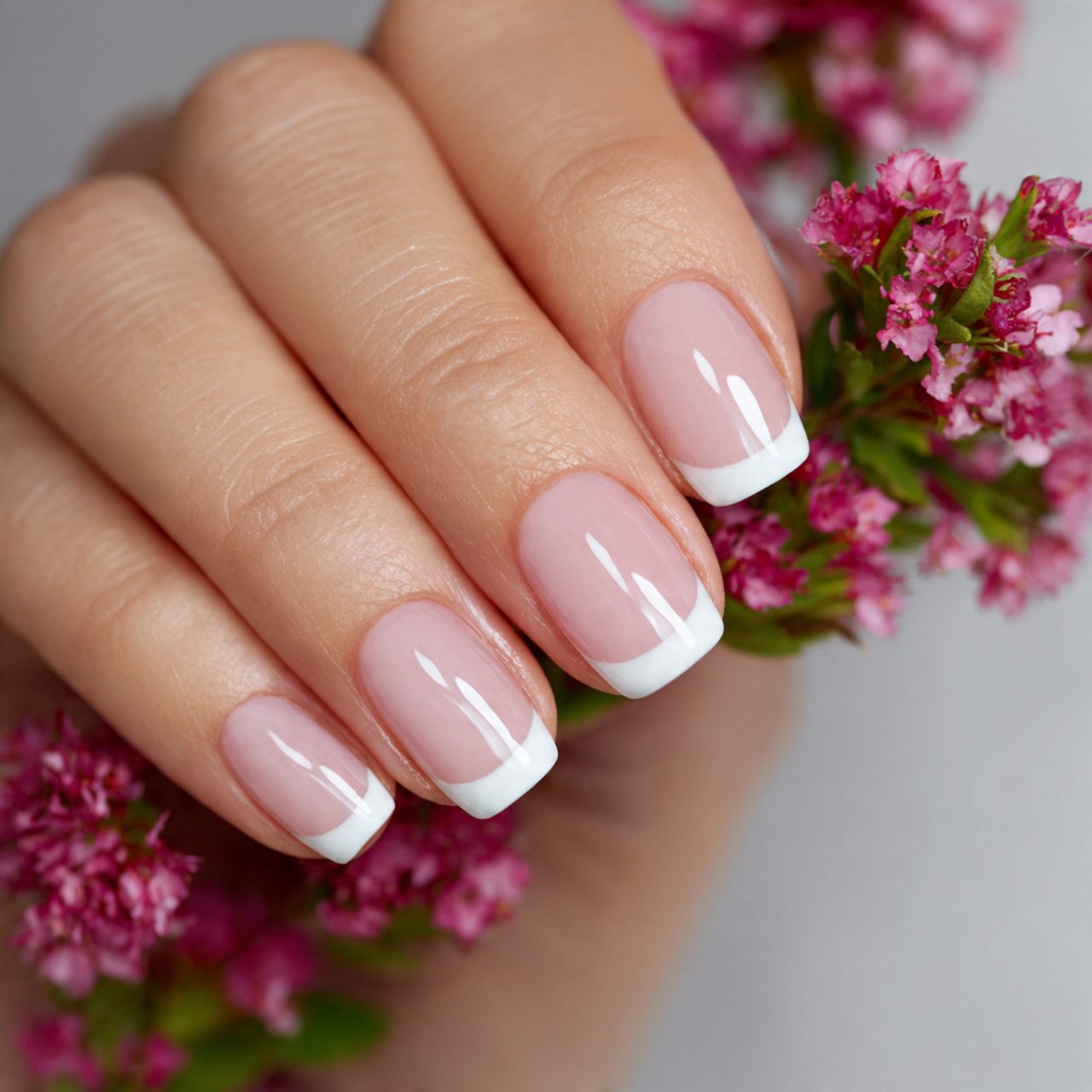 Nail Ideas Summer: Clients Actually Love 5 white french tips with a summer base pretty look n