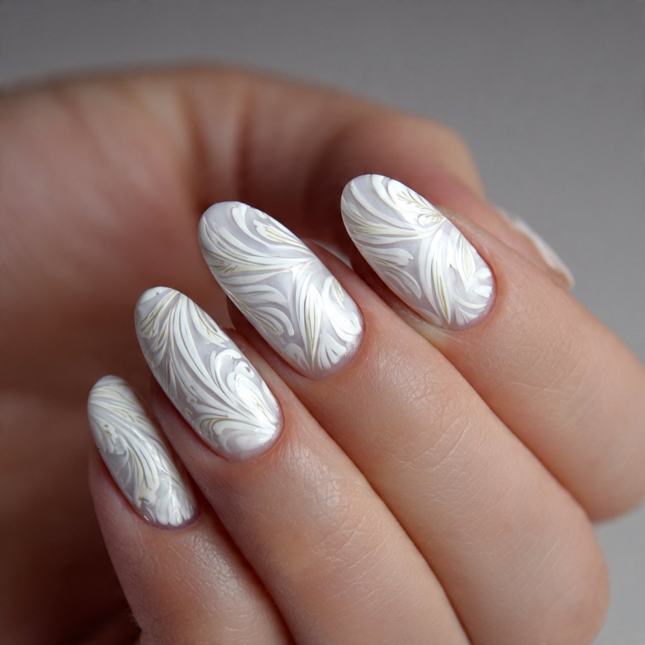 white swirl nails stunning nails