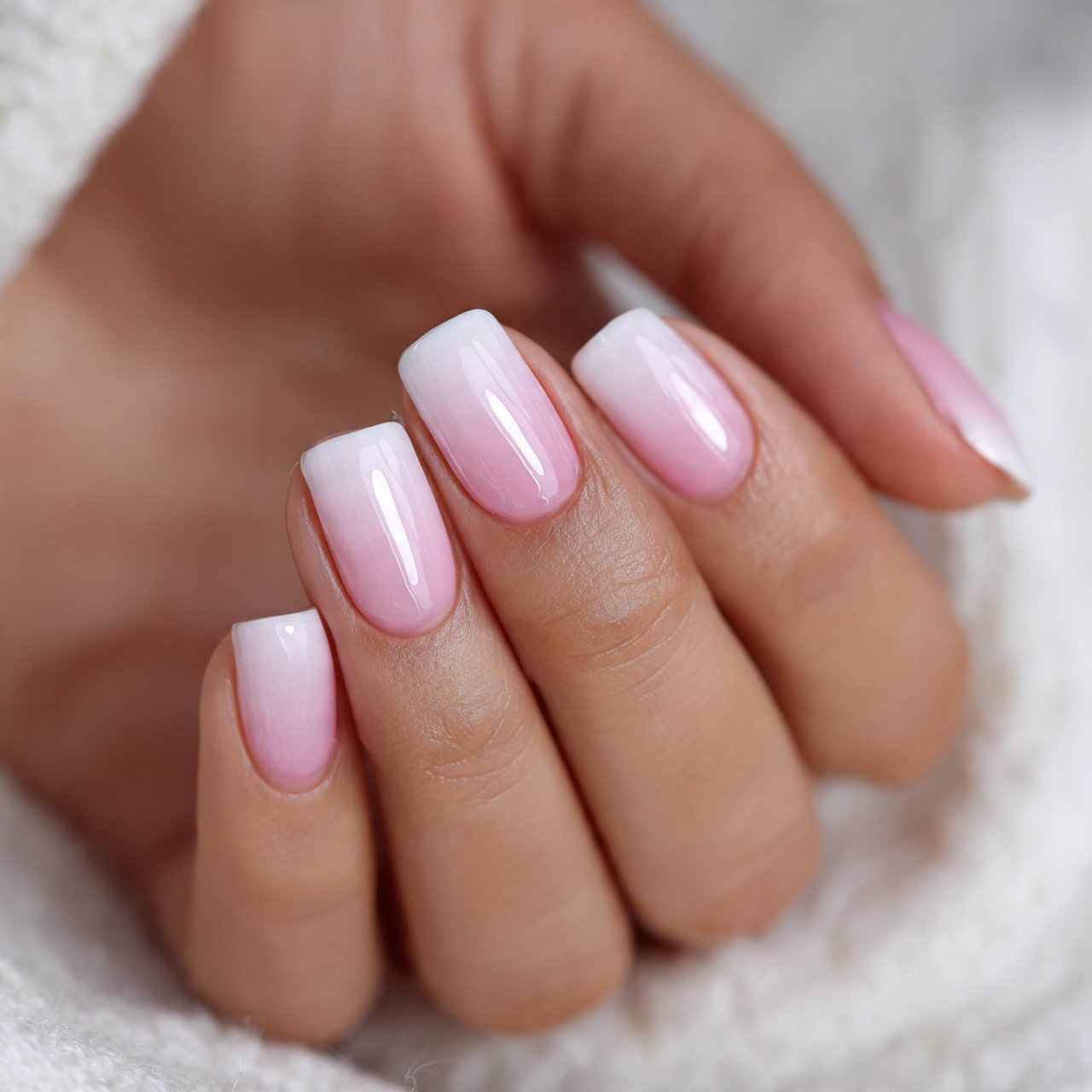 baby boomer ombre nails