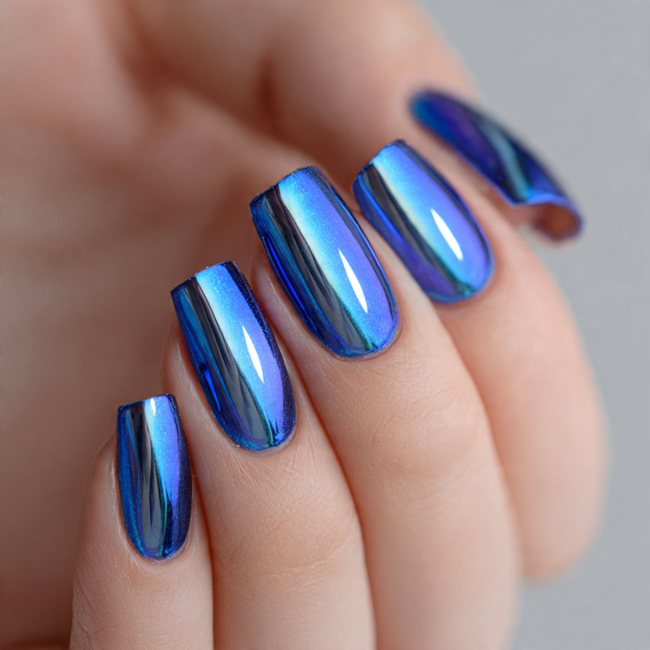 Blue Chrome Nails: 15 Modern, Reflective Looks That Feel Trendy Yet Wearable