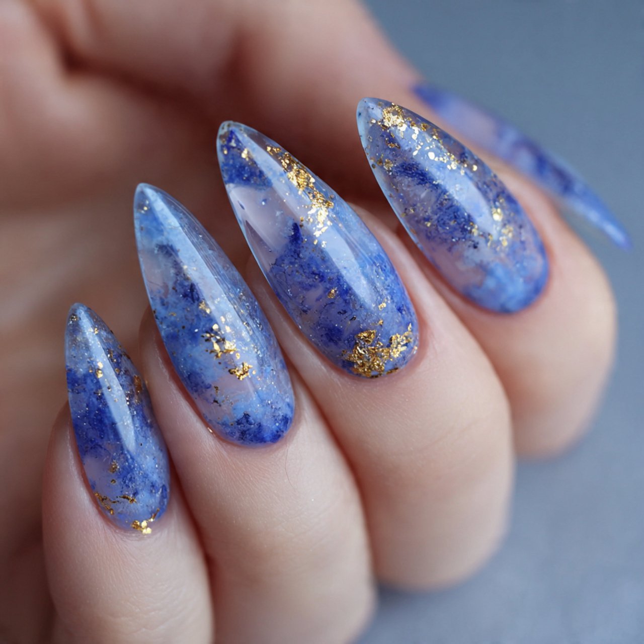 blueberry aura nails