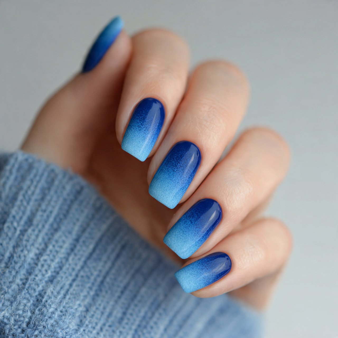 blueberry ombre nails