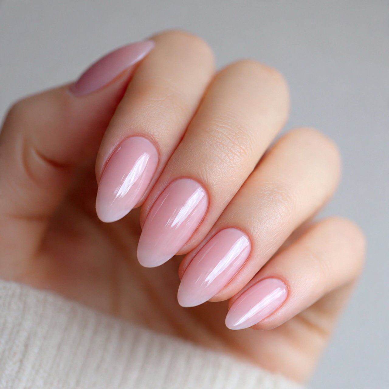 blush aura soft nails