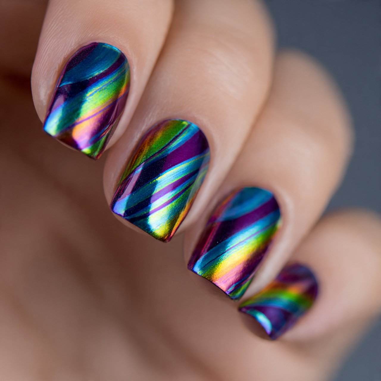 chrome topcoat quick nail art nails