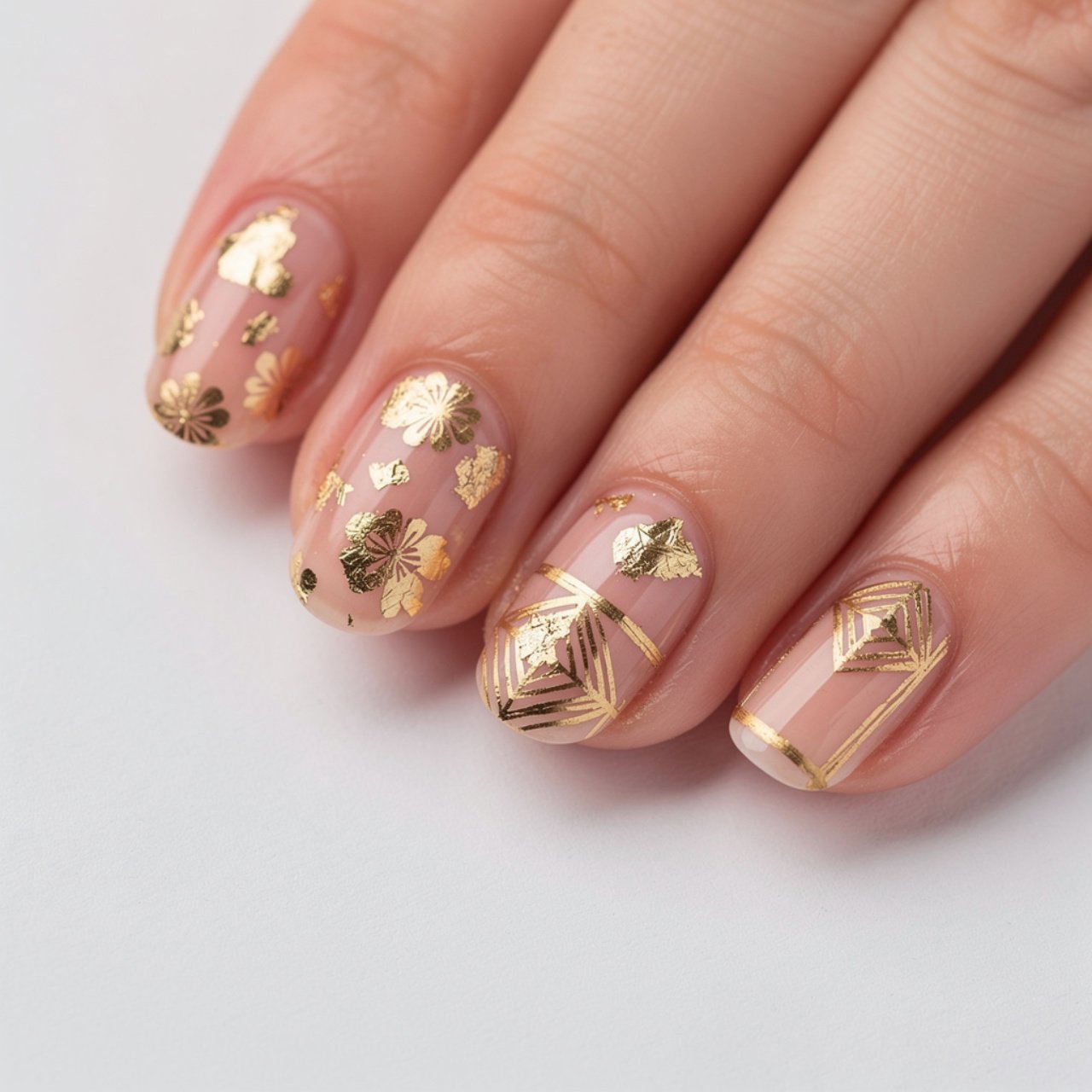 fine gold detail nailed it nails