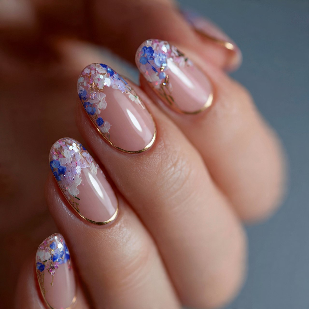 micro french quick nail art nails