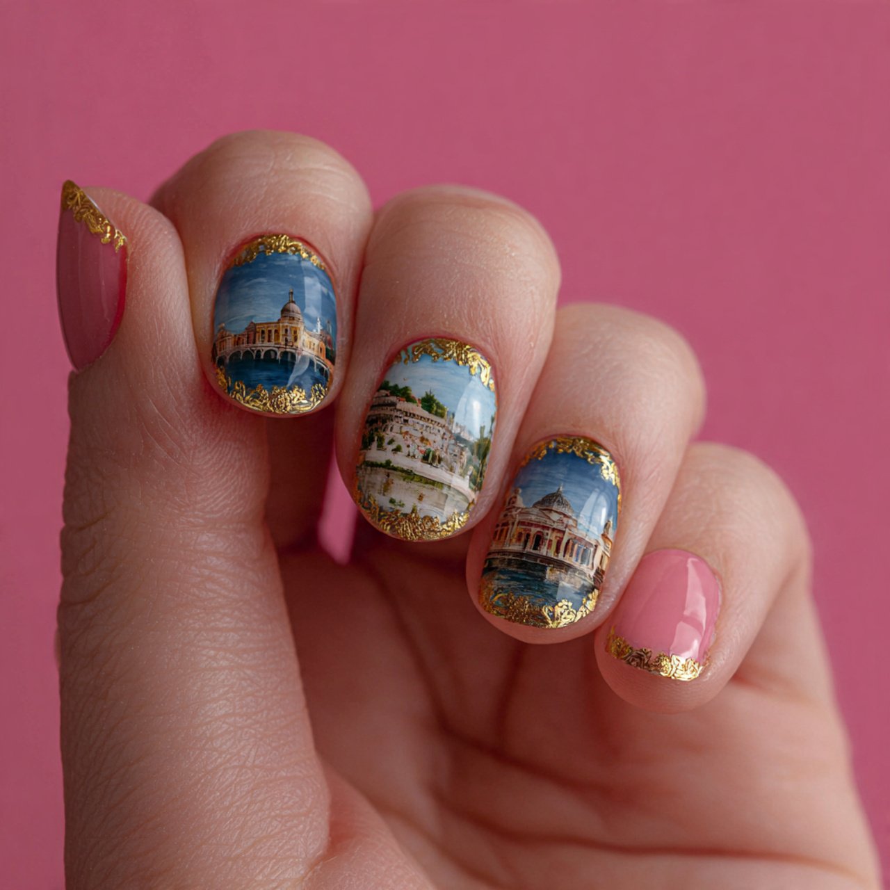 micro french work nails 1