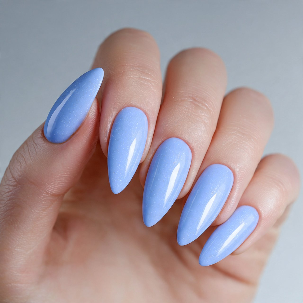 milky sky blue gloss nails 3