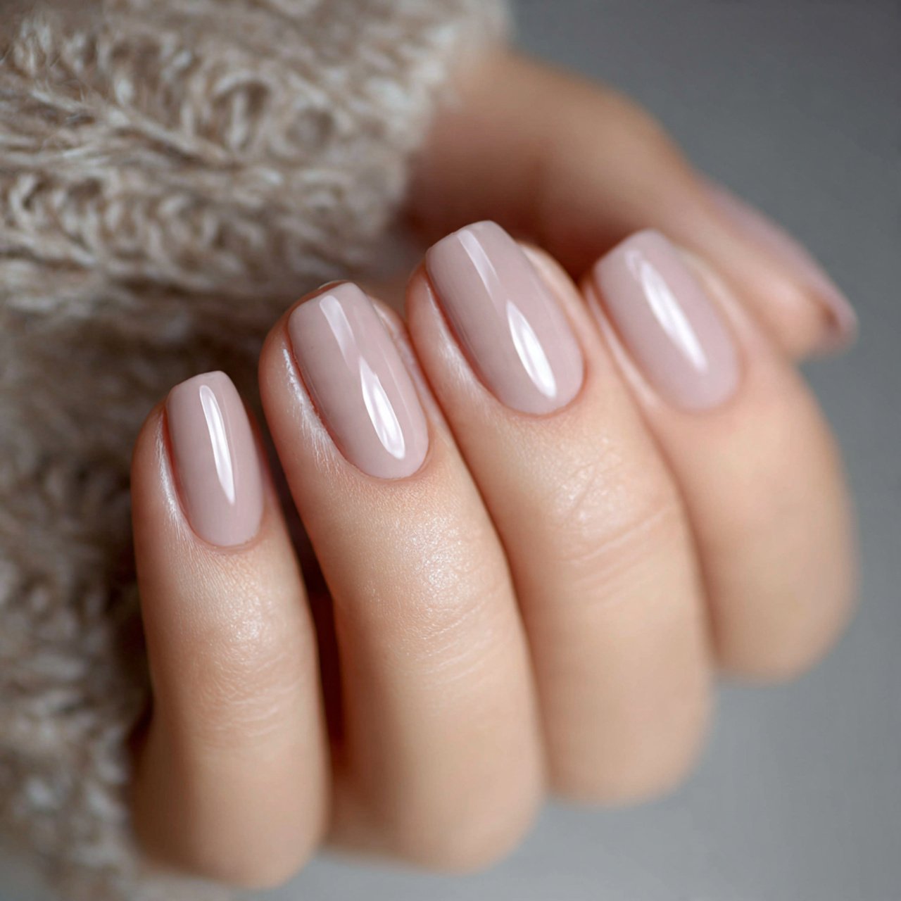 pale taupe soft nails