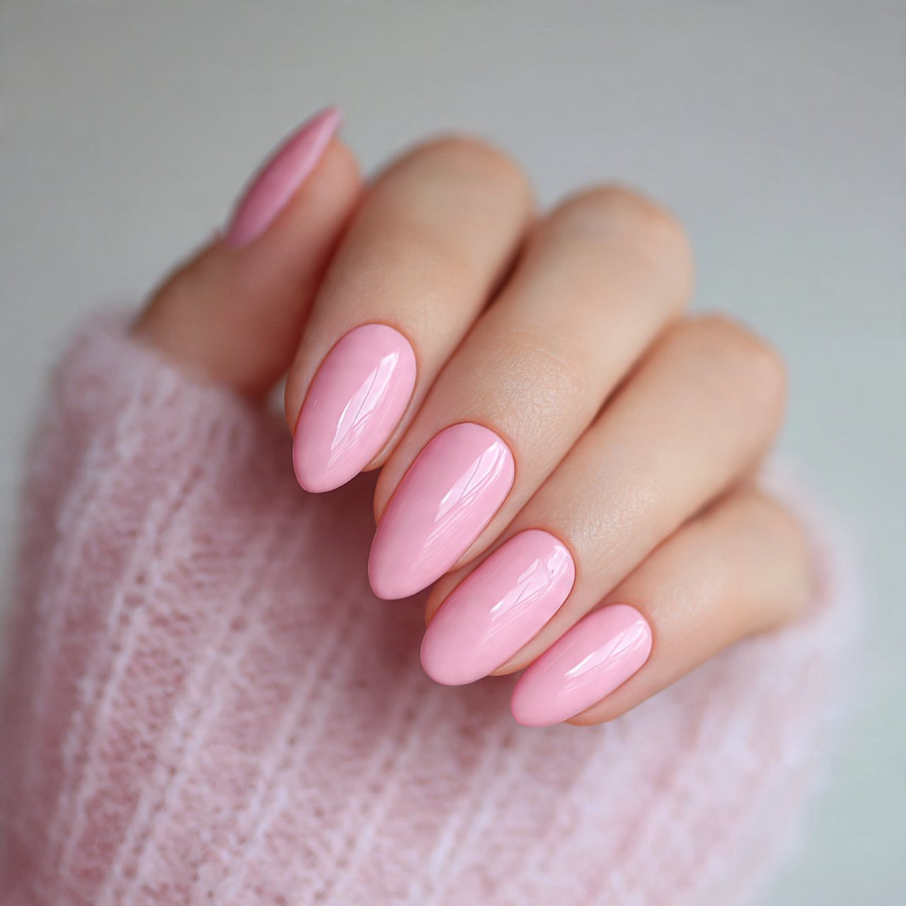rosa cipria cremoso nails