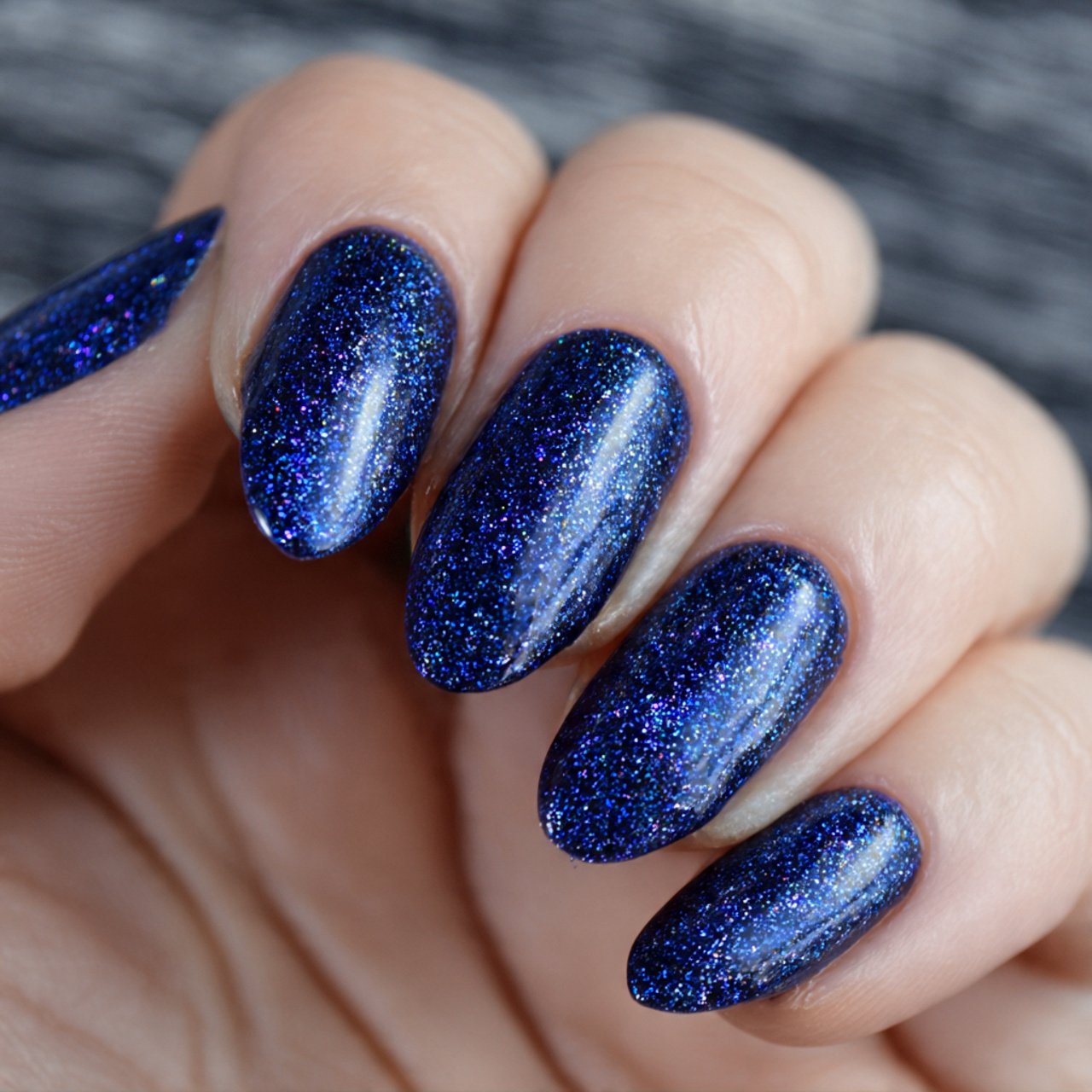 sapphire shimmer nails