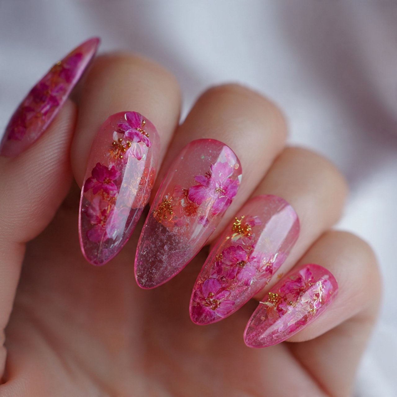 sheer jelly color nails