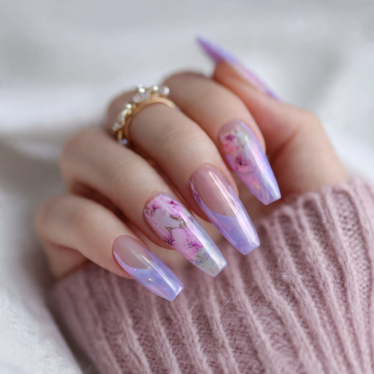 sheer jelly tint nails