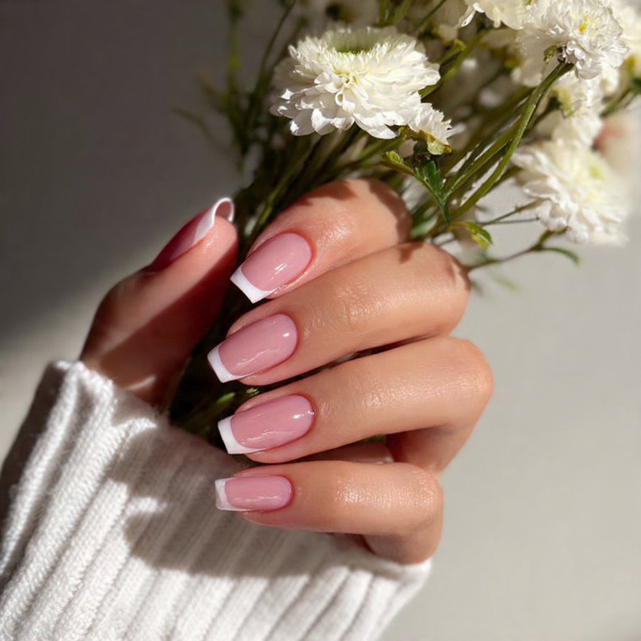 soft french nailed it nails