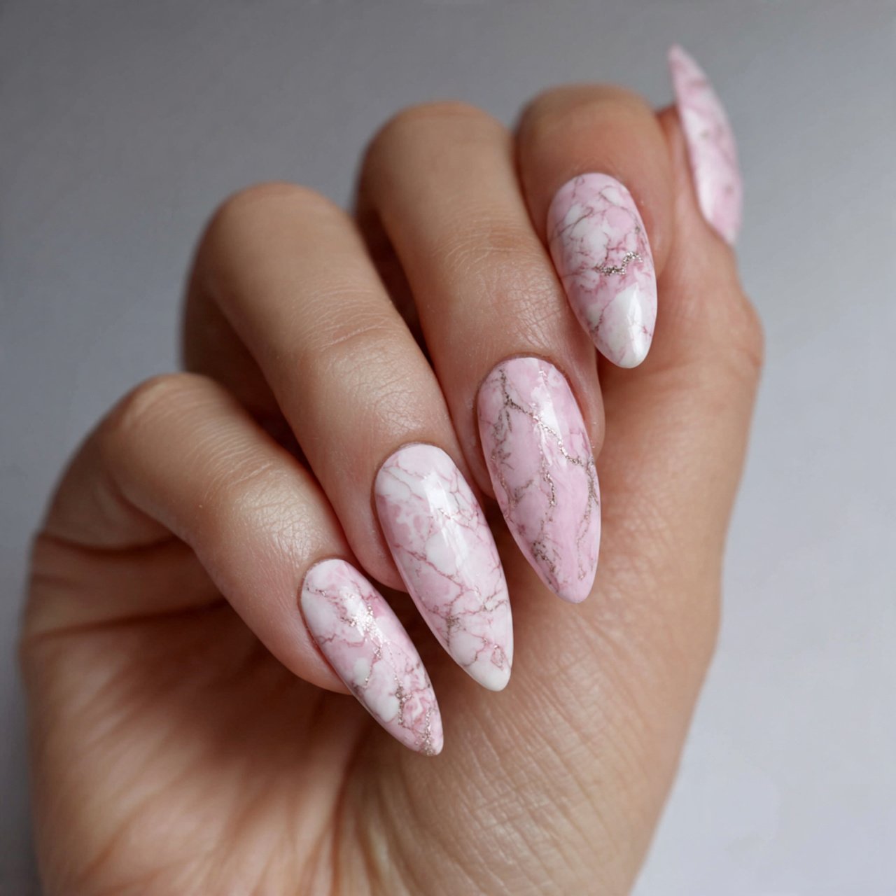soft marble nailed it nails