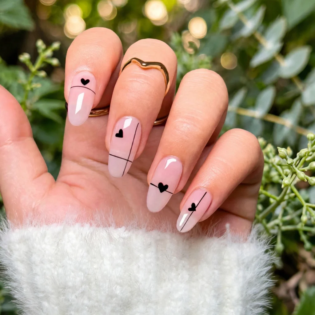Minimalist Pink Heart Nail Art: A Chic, Wearable Manicure for Every Season 1 hand garden bokeh 1
