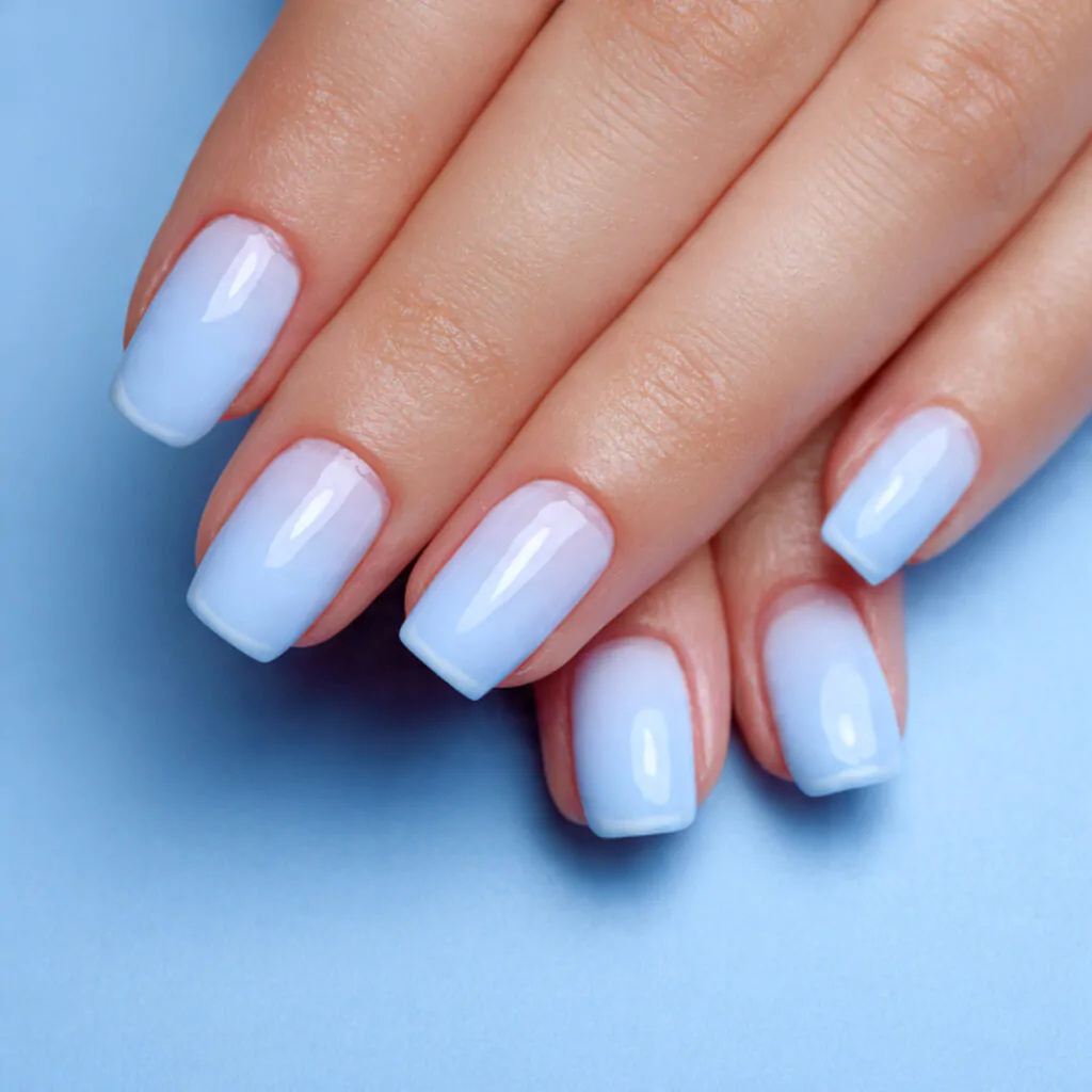 Cute Nails Ideas: 15 Salon-Tested Designs That Look Adorable, Clean, and Easy to Wear 7 baby blue micro french cute color without full