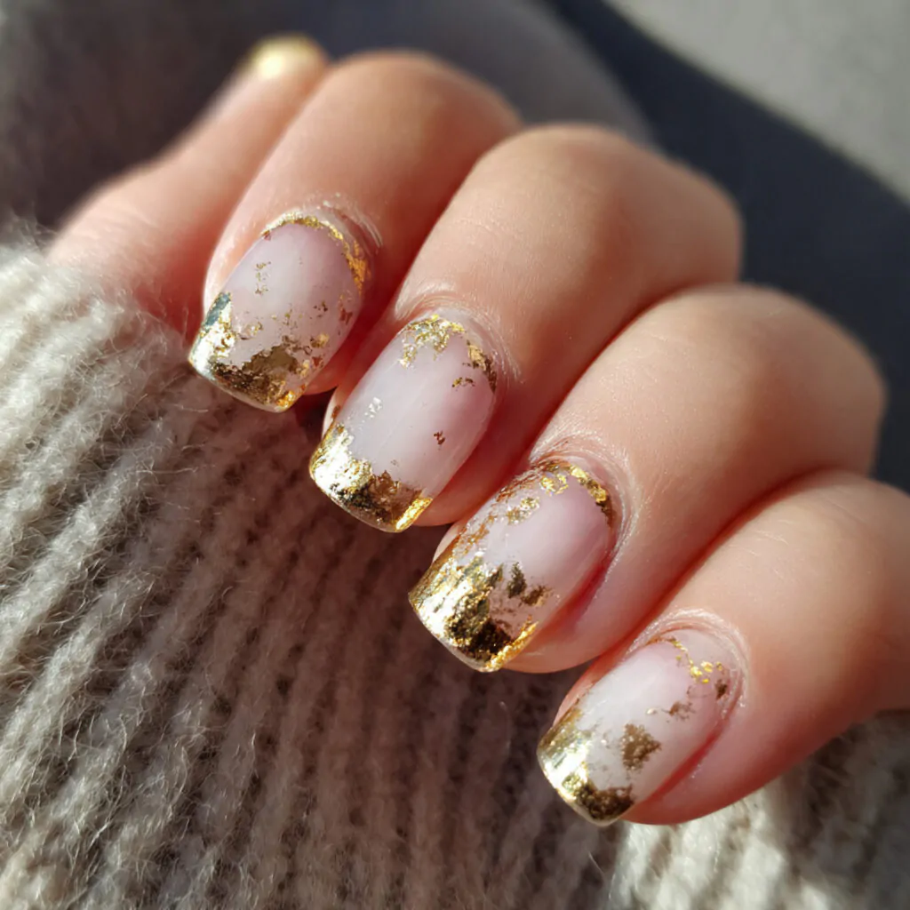 Acrylic Nail Designs: 15 Salon-Approved Looks That Stay Gorgeous Between Fills 12 base gold foil acrylics luxury accent
