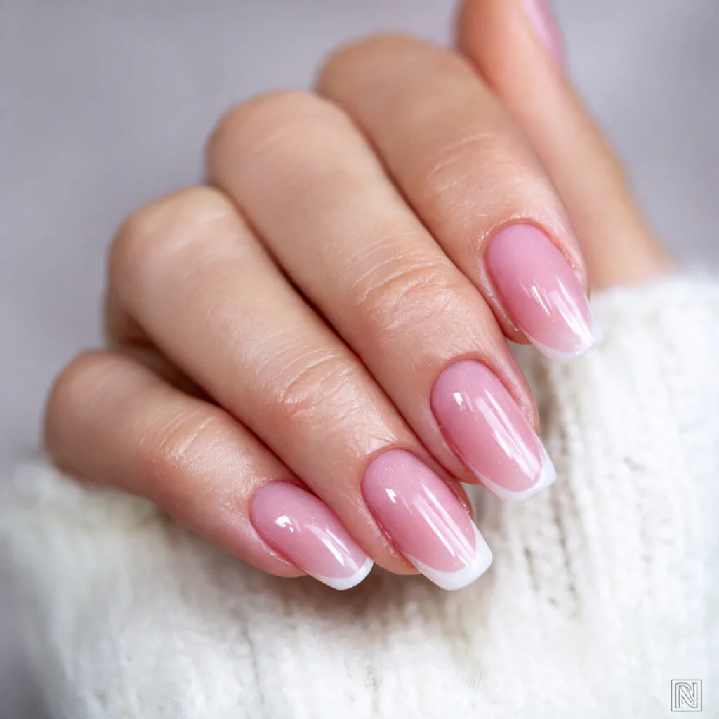 Short Nails: 15 Chic, Salon-Tested Designs That Make Short Length Look Expensive 2 micro french tips instant nail bed lengthening creative