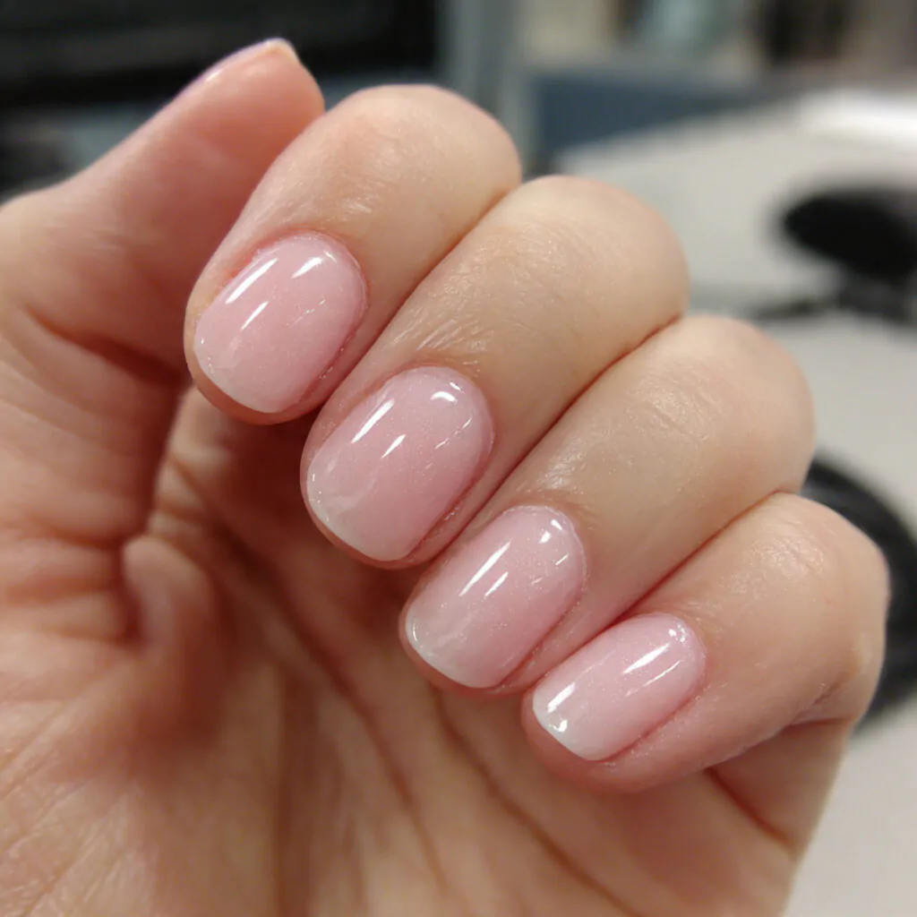 Short Nails: 15 Chic, Salon-Tested Designs That Make Short Length Look Expensive 1 milky pink gloss clean girl short nails
