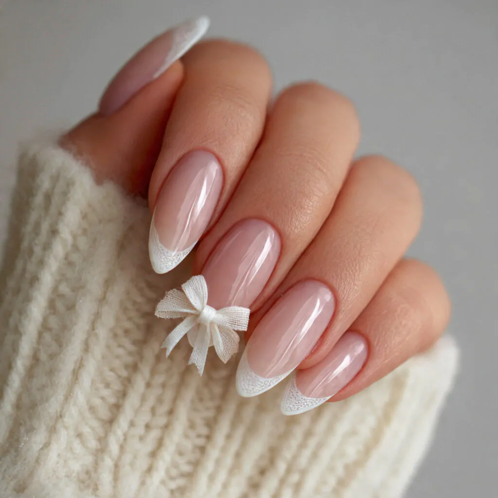 Cute Nails Ideas: 15 Salon-Tested Designs That Look Adorable, Clean, and Easy to Wear 10 minimal bow accent cute but still grown up