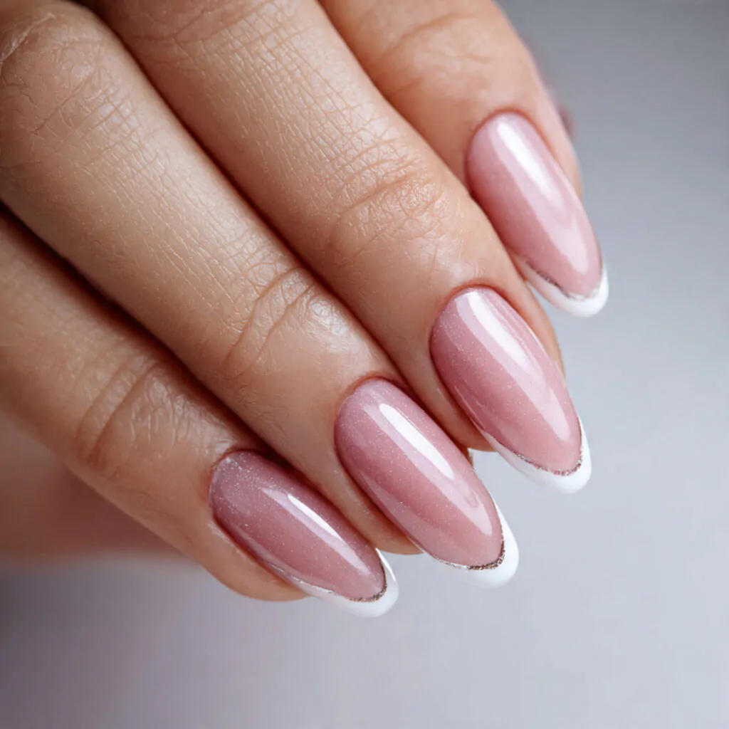 Short Nails: 15 Chic, Salon-Tested Designs That Make Short Length Look Expensive 12 side french diagonal tip for slimming effect nature
