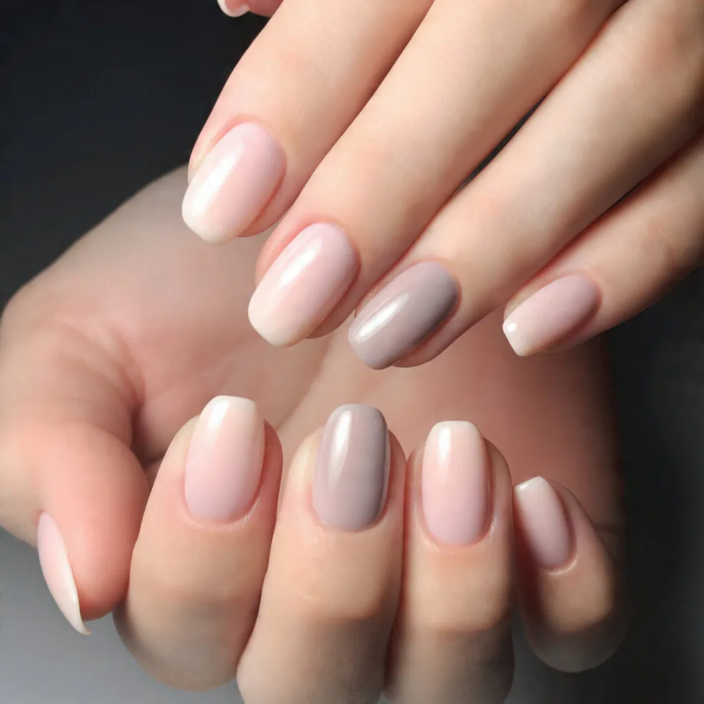 Short Nails: 15 Chic, Salon-Tested Designs That Make Short Length Look Expensive 3 soft ombre short baby boomer blend attractive 1