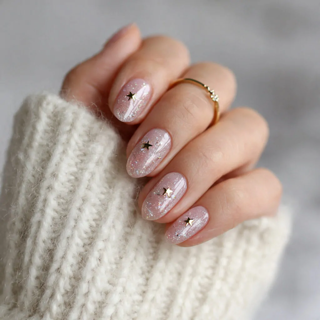 Cute Nails Ideas: 15 Salon-Tested Designs That Look Adorable, Clean, and Easy to Wear 8 tiny star accent nails cute with a