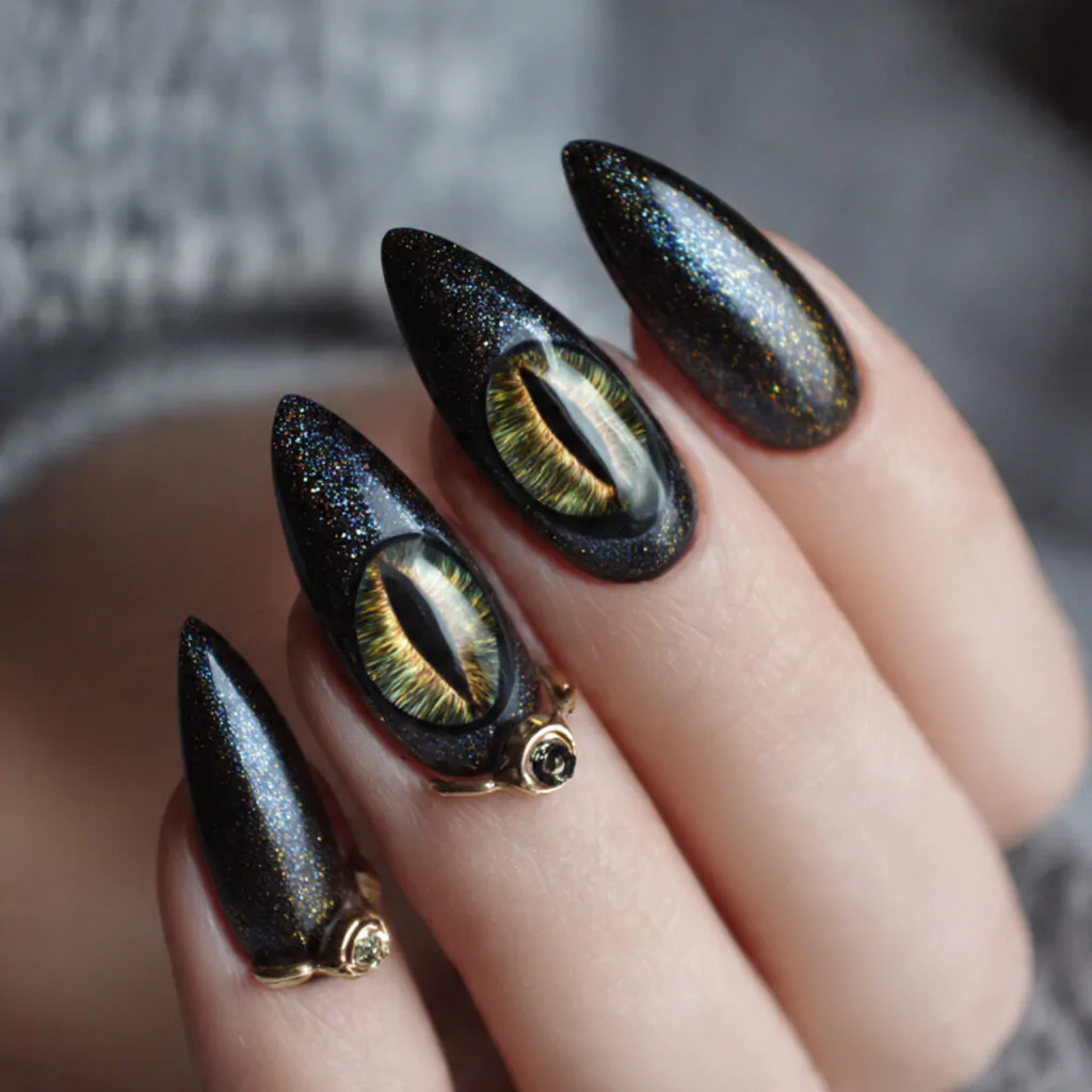 Acrylic Nail Designs: 15 Salon-Approved Looks That Stay Gorgeous Between Fills 10 velvet cat eye acrylics magnetic luxurious dimension natural