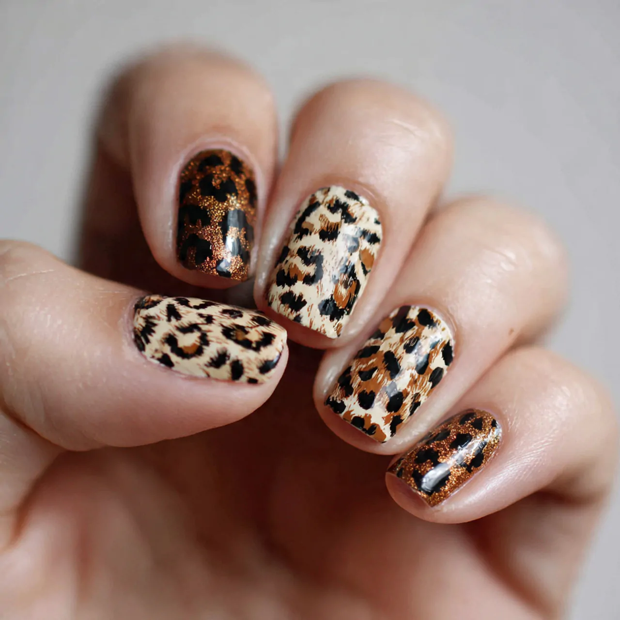 animal prints attractive looks nails