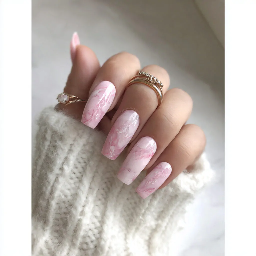 Short Nail Designs Pink: 15 Salon-Tested Looks That Feel Fresh, Flattering, and Easy to Wear 13 pink marble accent soft milky marble attractive na