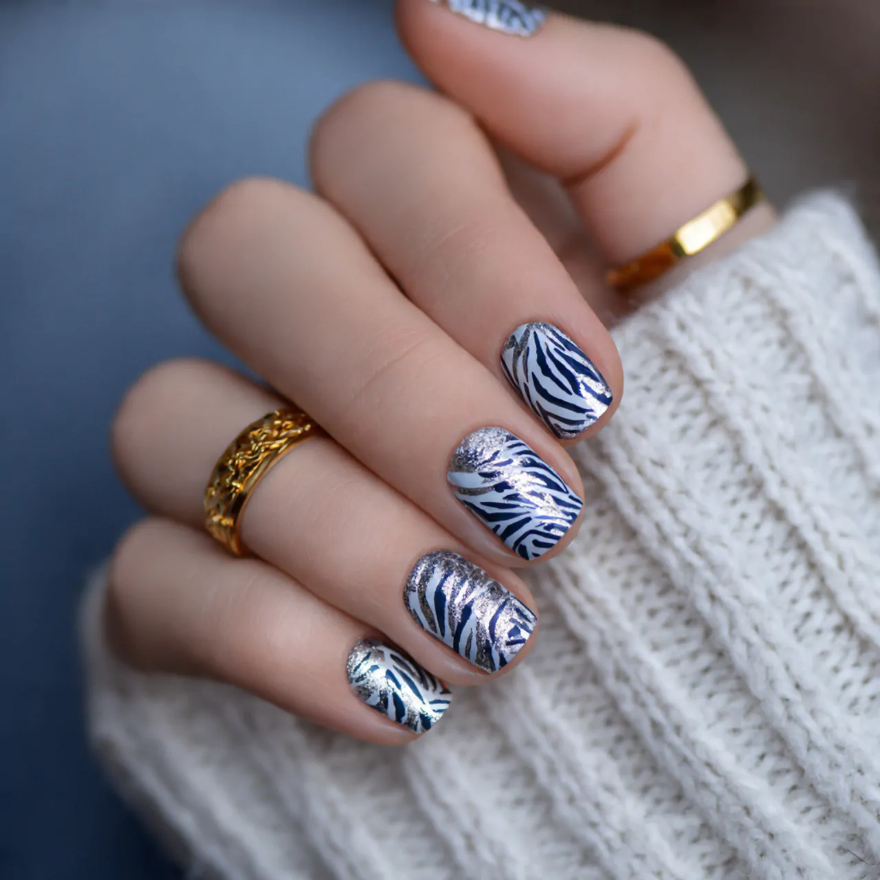 Striped Nails: 15 Chic Stripe Nail Designs That Look Clean, Modern, and Salon-Perfect 12 zebra inspired stripes modern animal print attractive looks