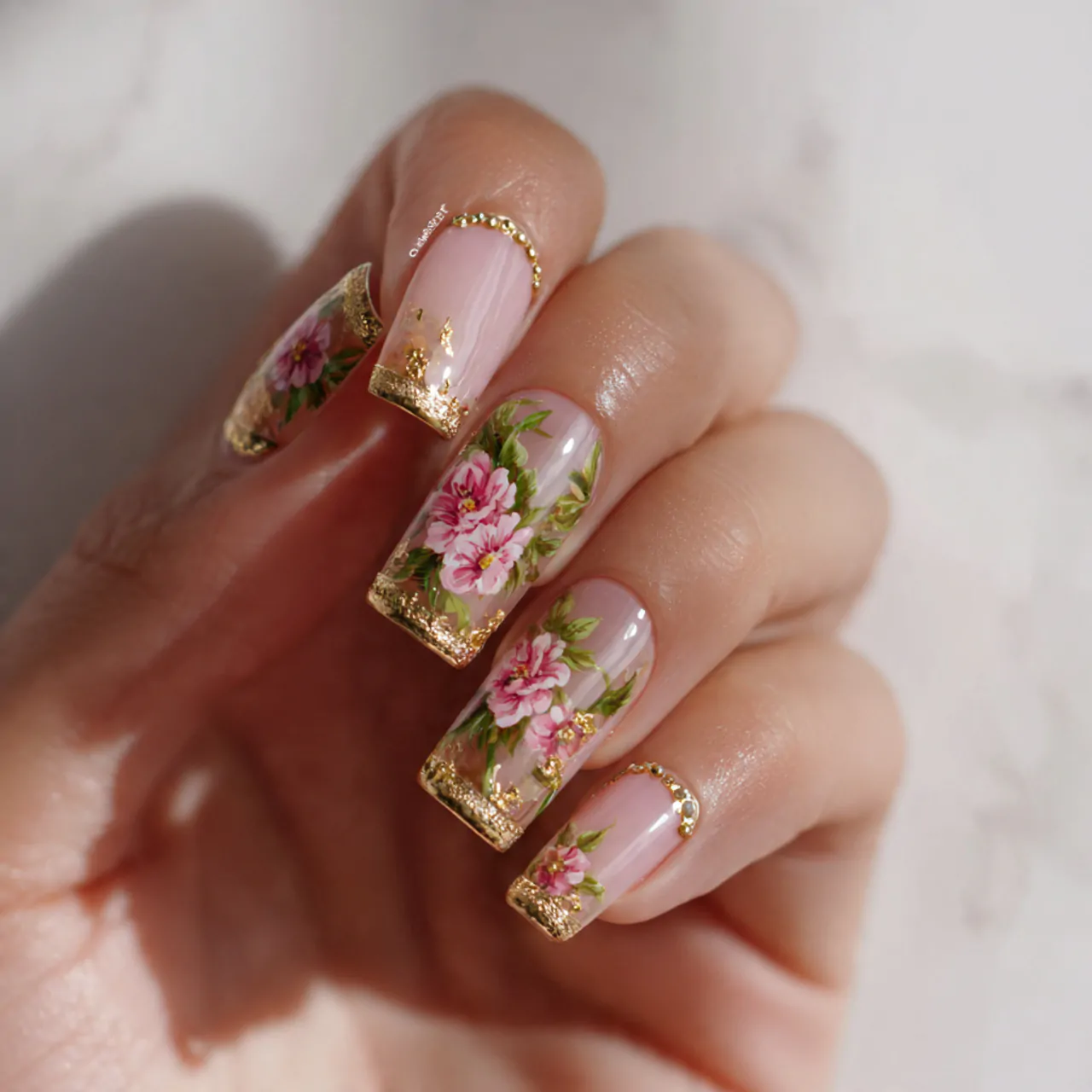 Toe Nail Designs: That Look Polished, Stylish, and Easy to Wear 10 big toe floral accent designs natural nails